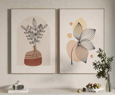 北欧装饰画3D模型下载